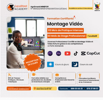 Formation en montage vidéo et animation